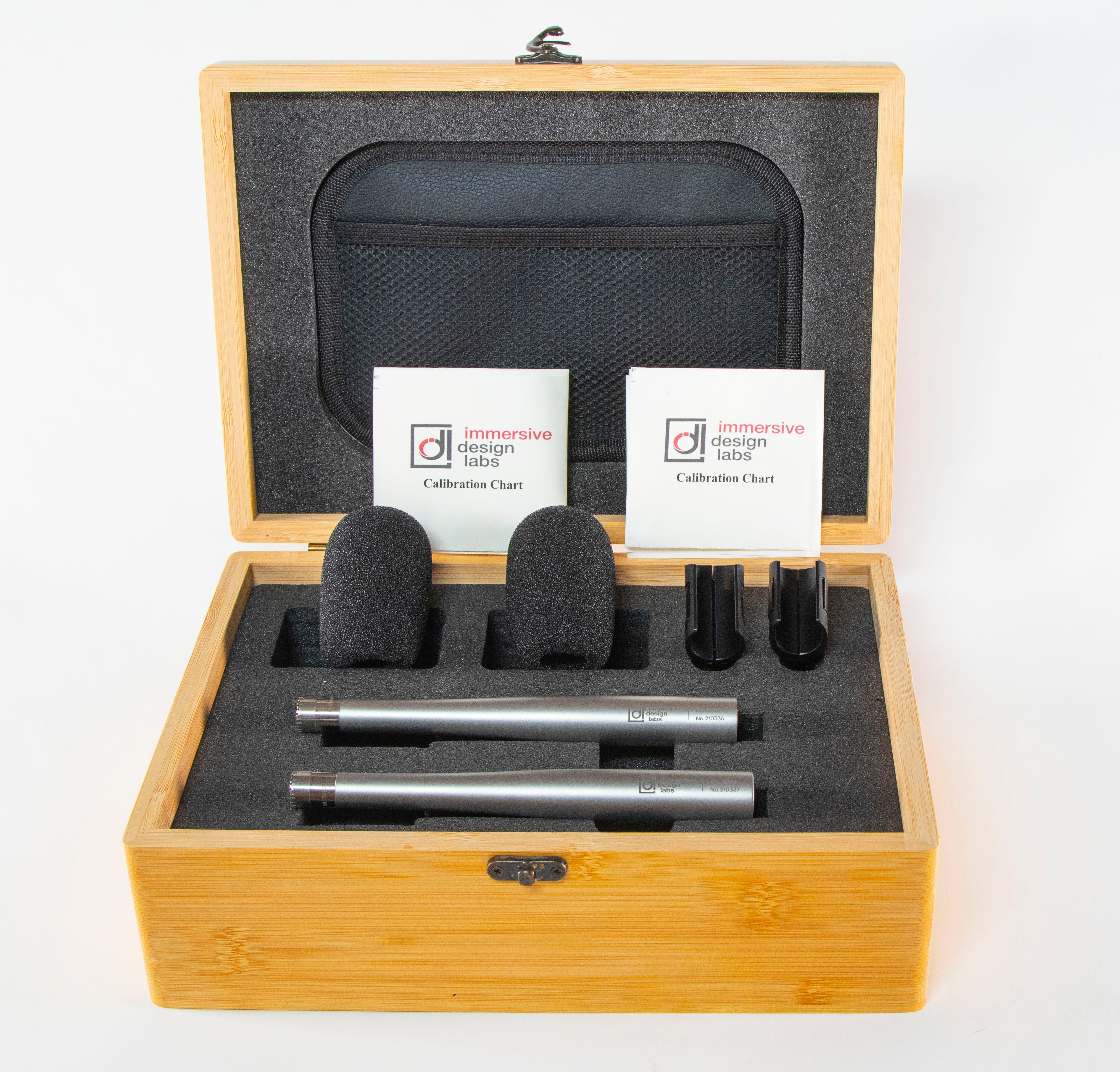 Matched pair of IDL-3203 1/2" Pressure (omni) Microphones