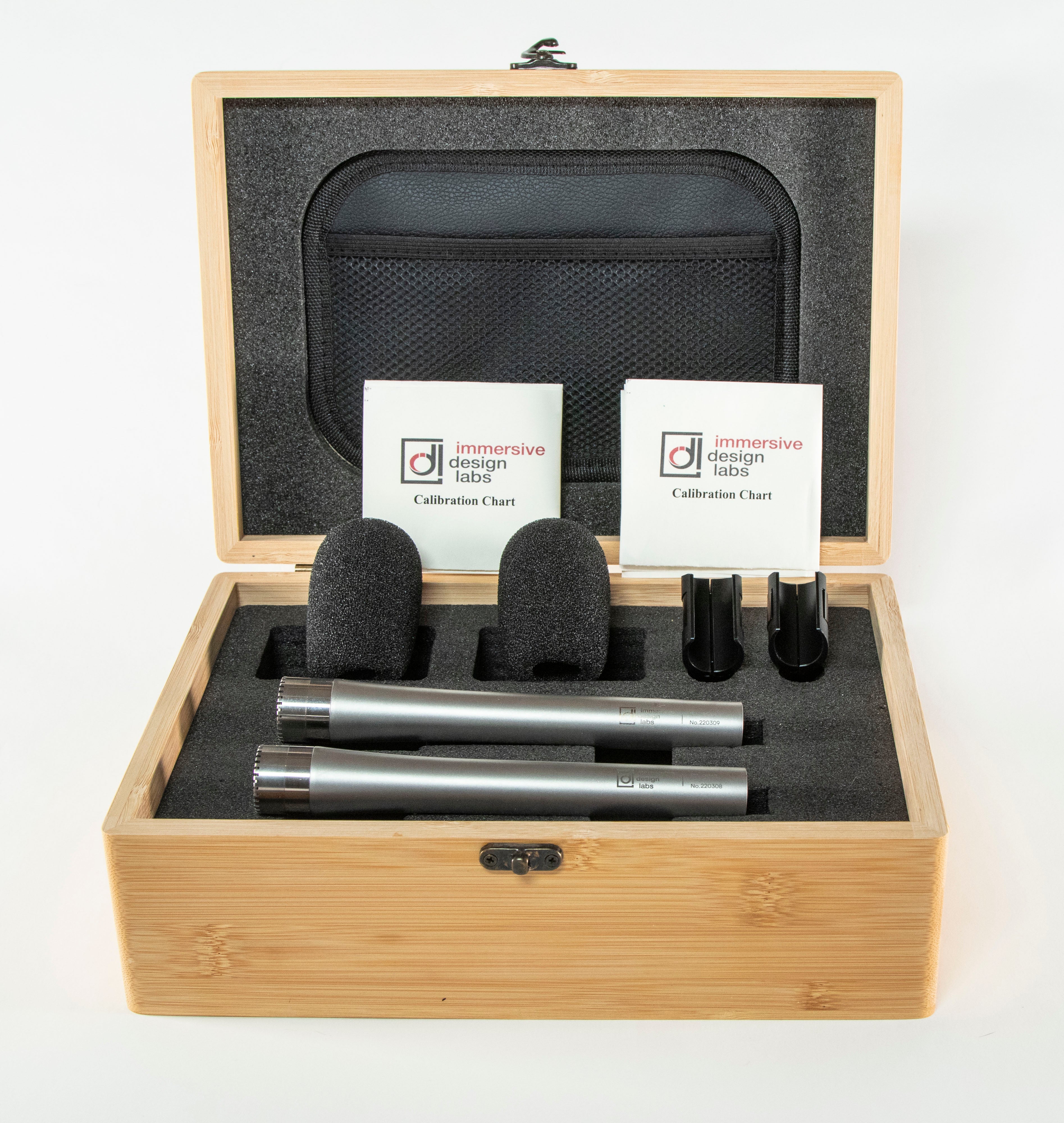 Matched Pair of IDL-3103 1" Pressure (Omni) Microphones